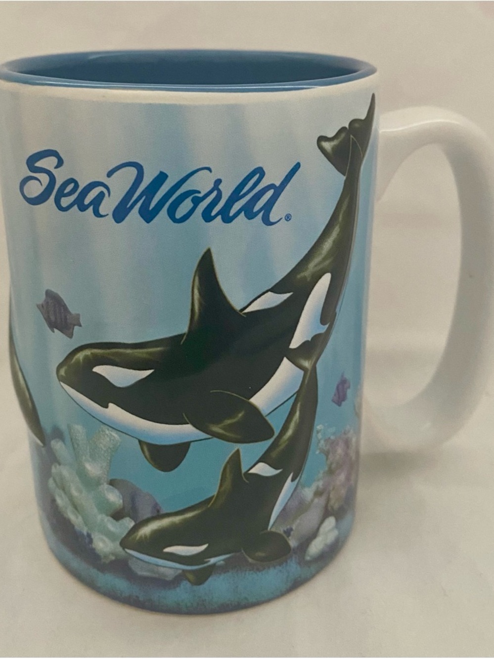 SeaWorld Blue Orca Ceramic Mug